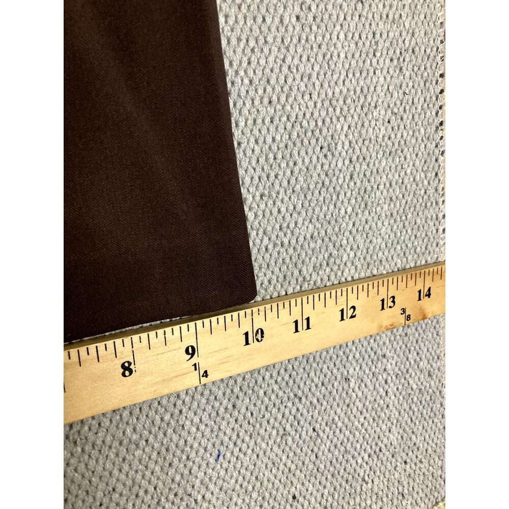 Vtg Oscar De La Renta Career Dress Slacks Womens 28X32‎ Brown Flare Work Office - Picture 12 of 13